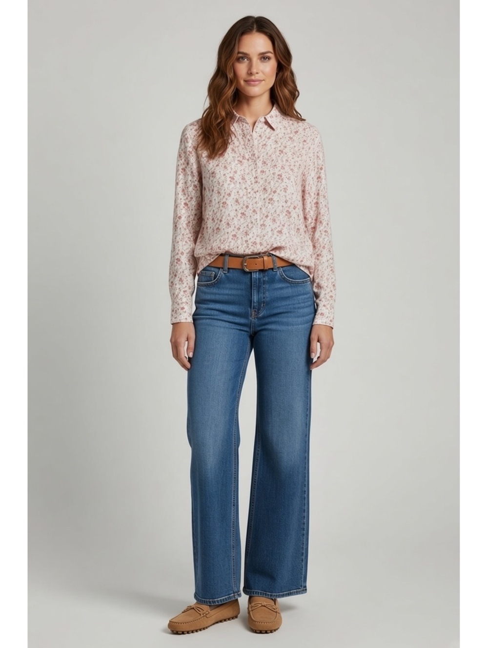 Cynthia Rowley 100% Linen Floral Long Sleeve Button Down Shirt - Size M - EUC